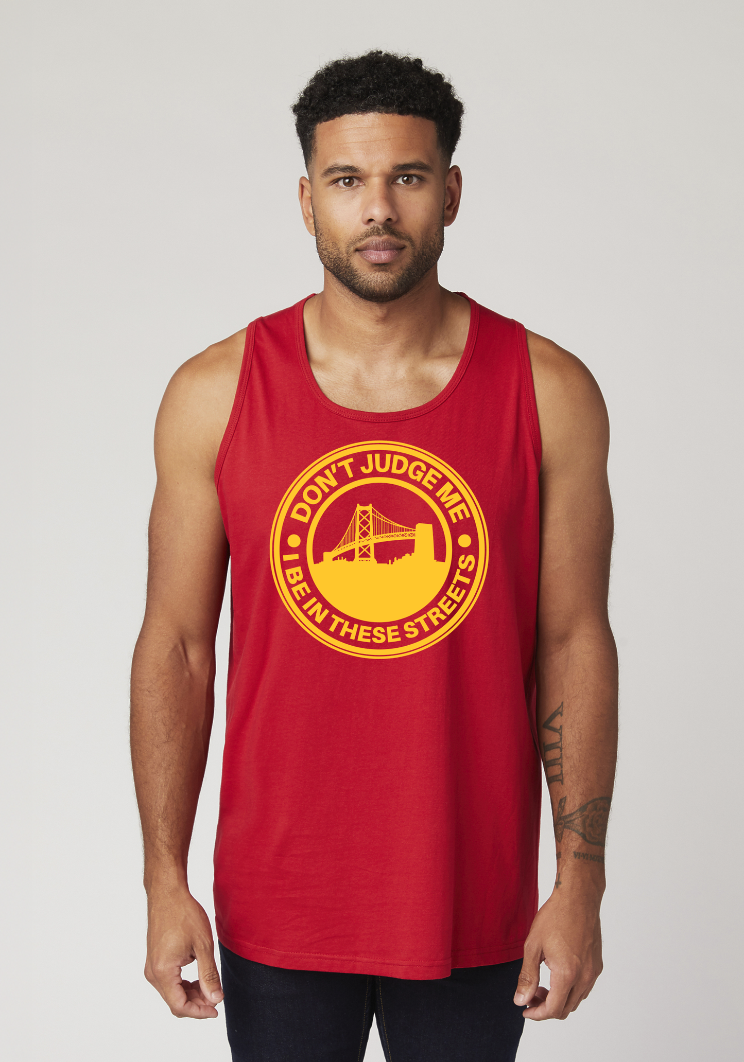 Red Men's Tank Top - The Town