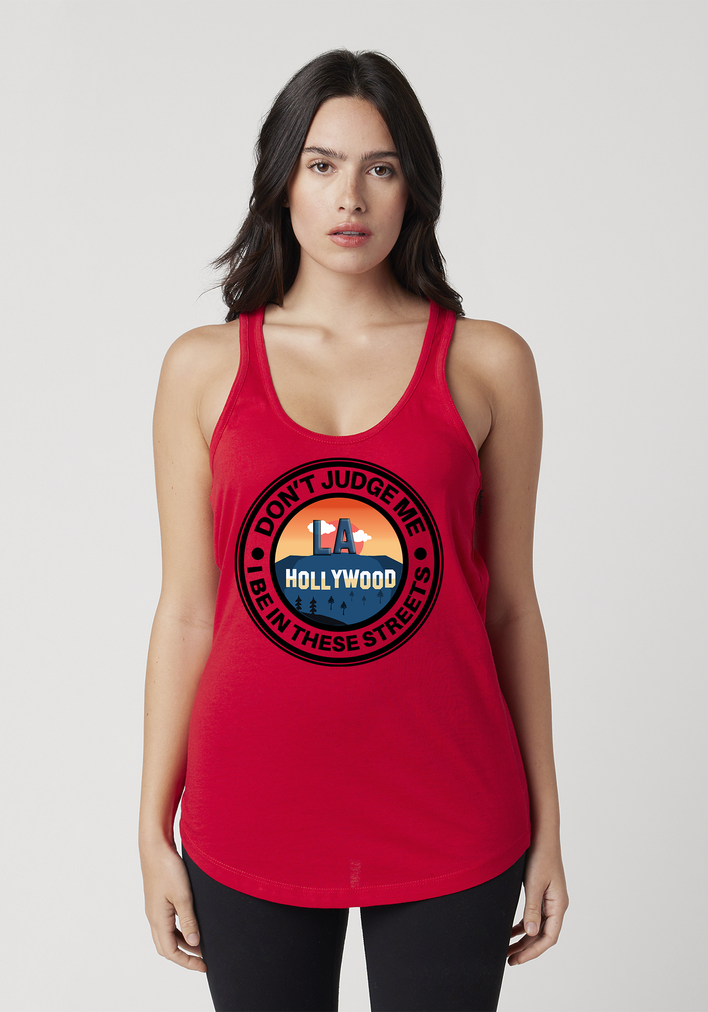 Red Women's Racerback Tank - Hollywood