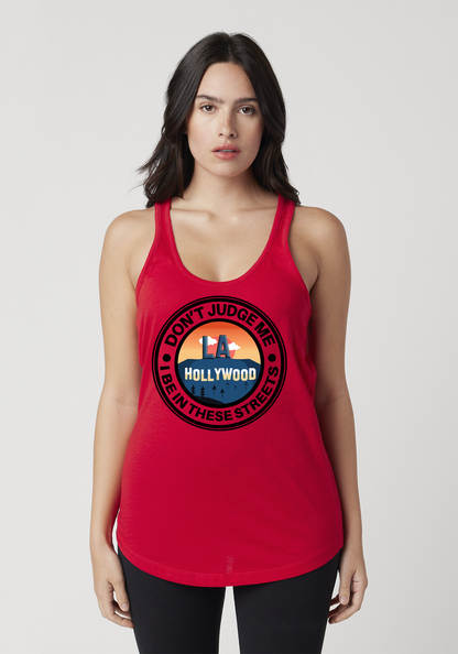 Red Women's Racerback Tank - Hollywood
