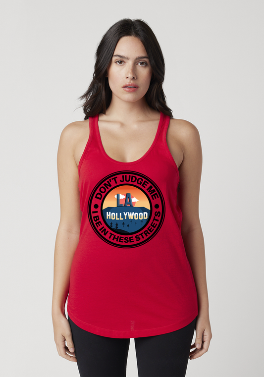 Red Women's Racerback Tank - Hollywood