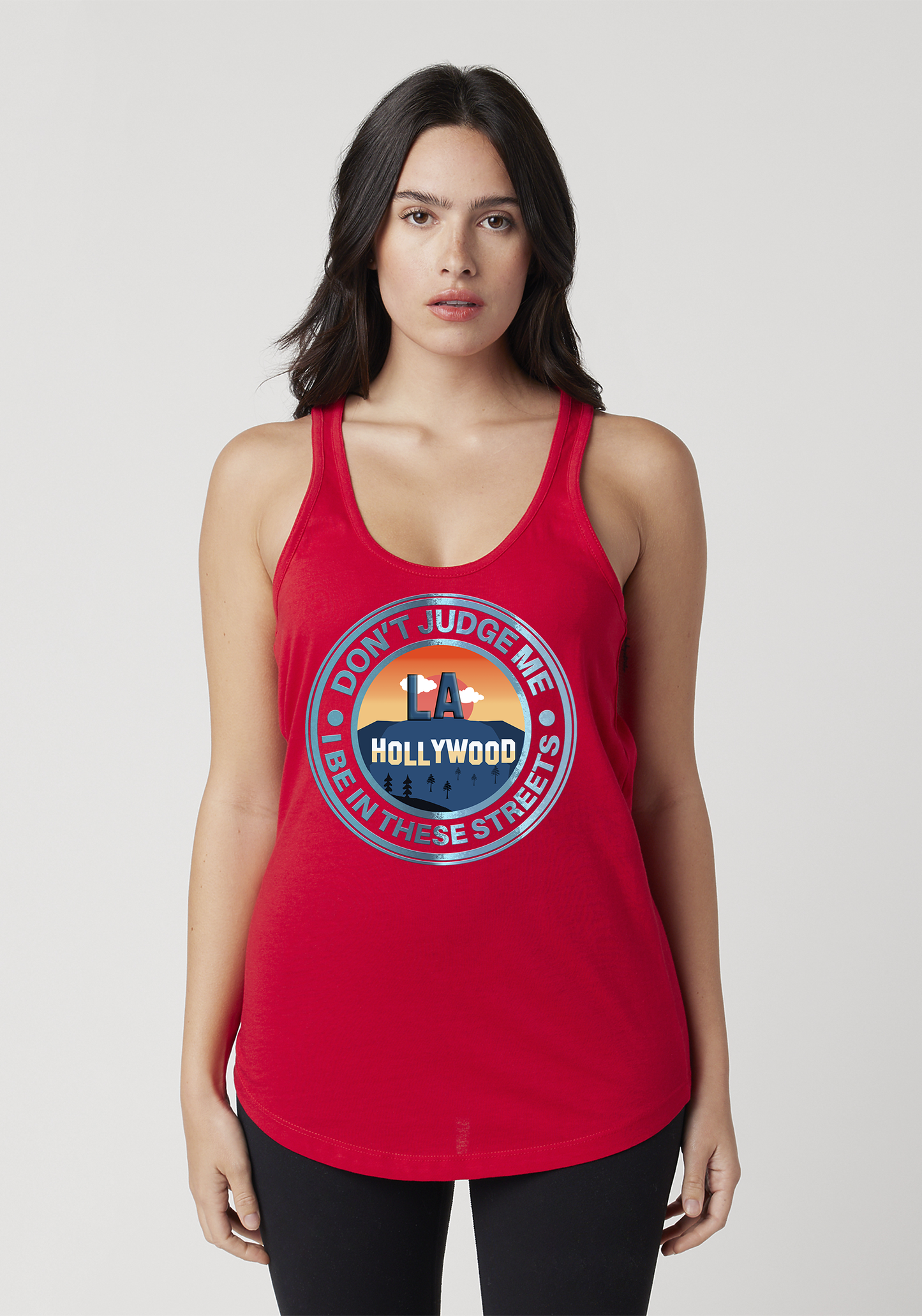 Red Women's Racerback Tank - Hollywood