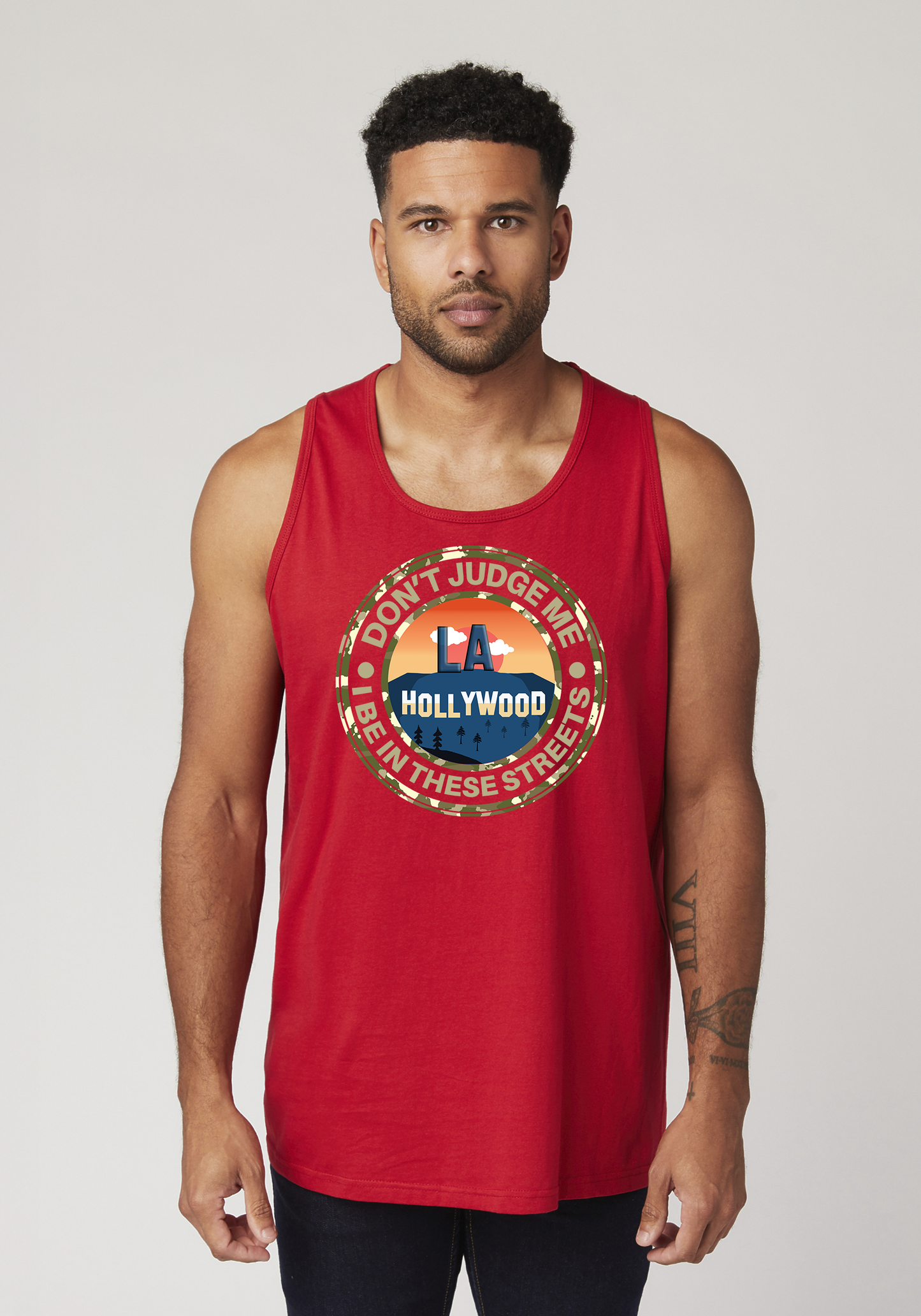 Red Men's Tank Top - Hollywood