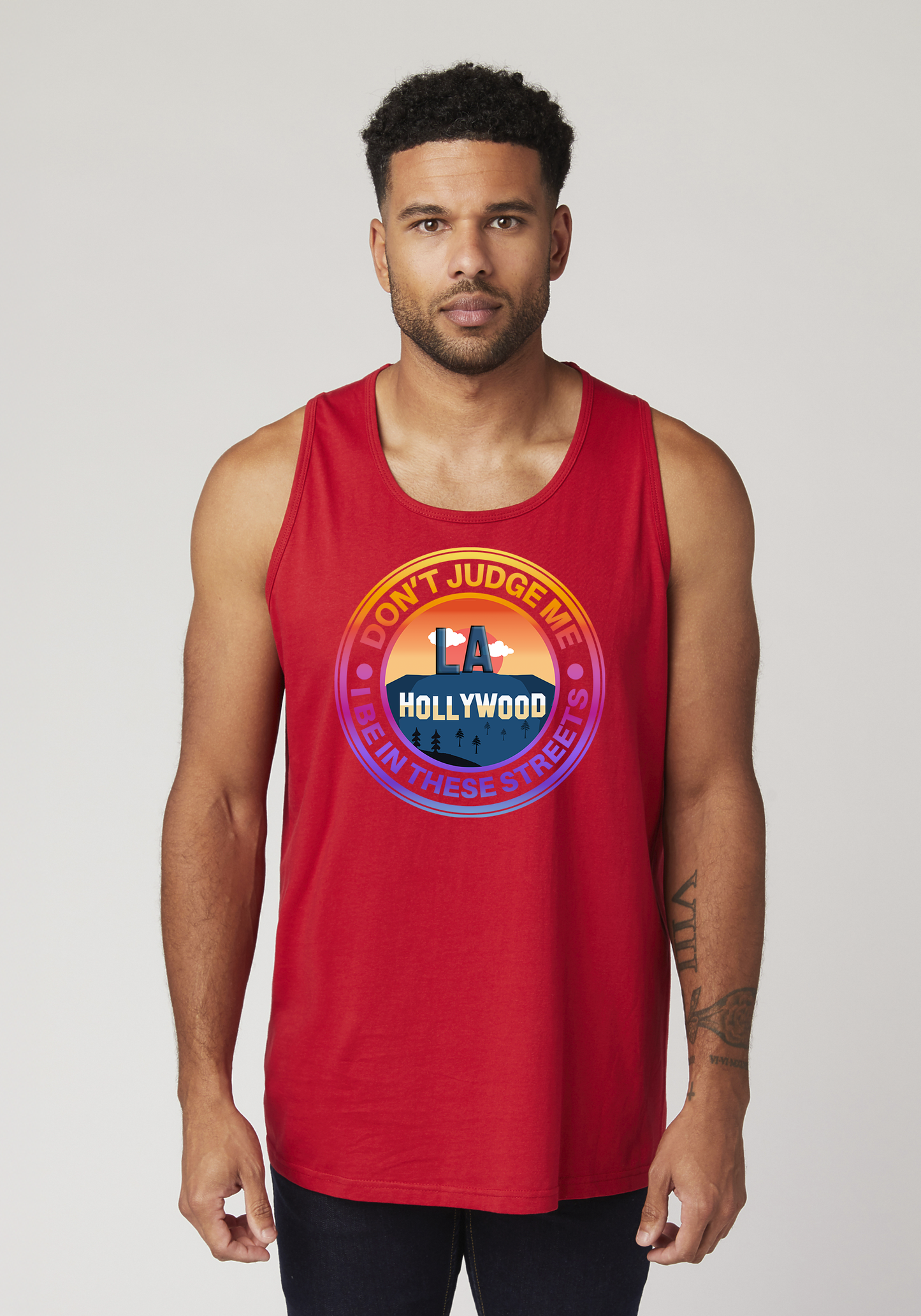 Red Men's Tank Top - Hollywood