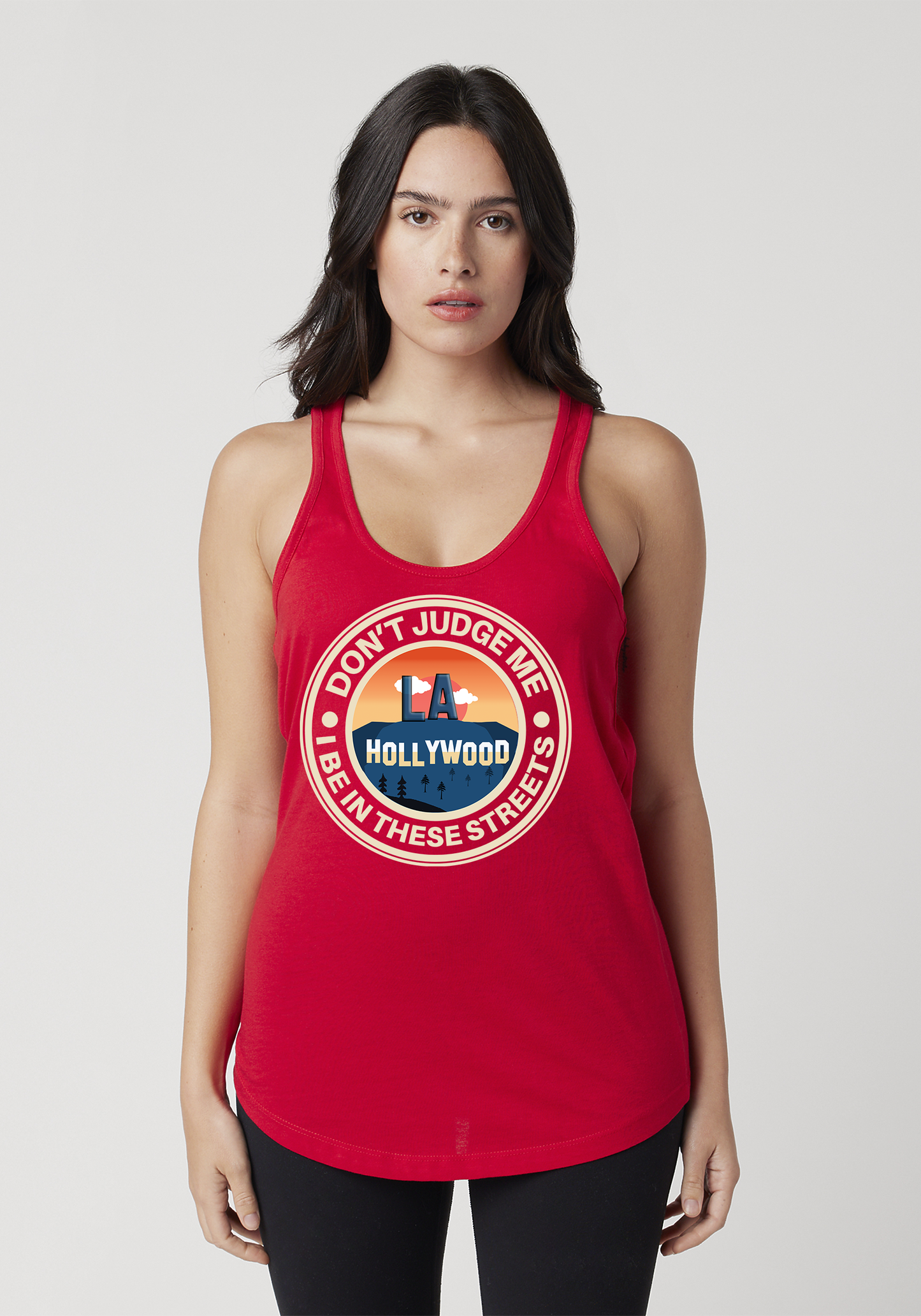 Red Women's Racerback Tank - Hollywood