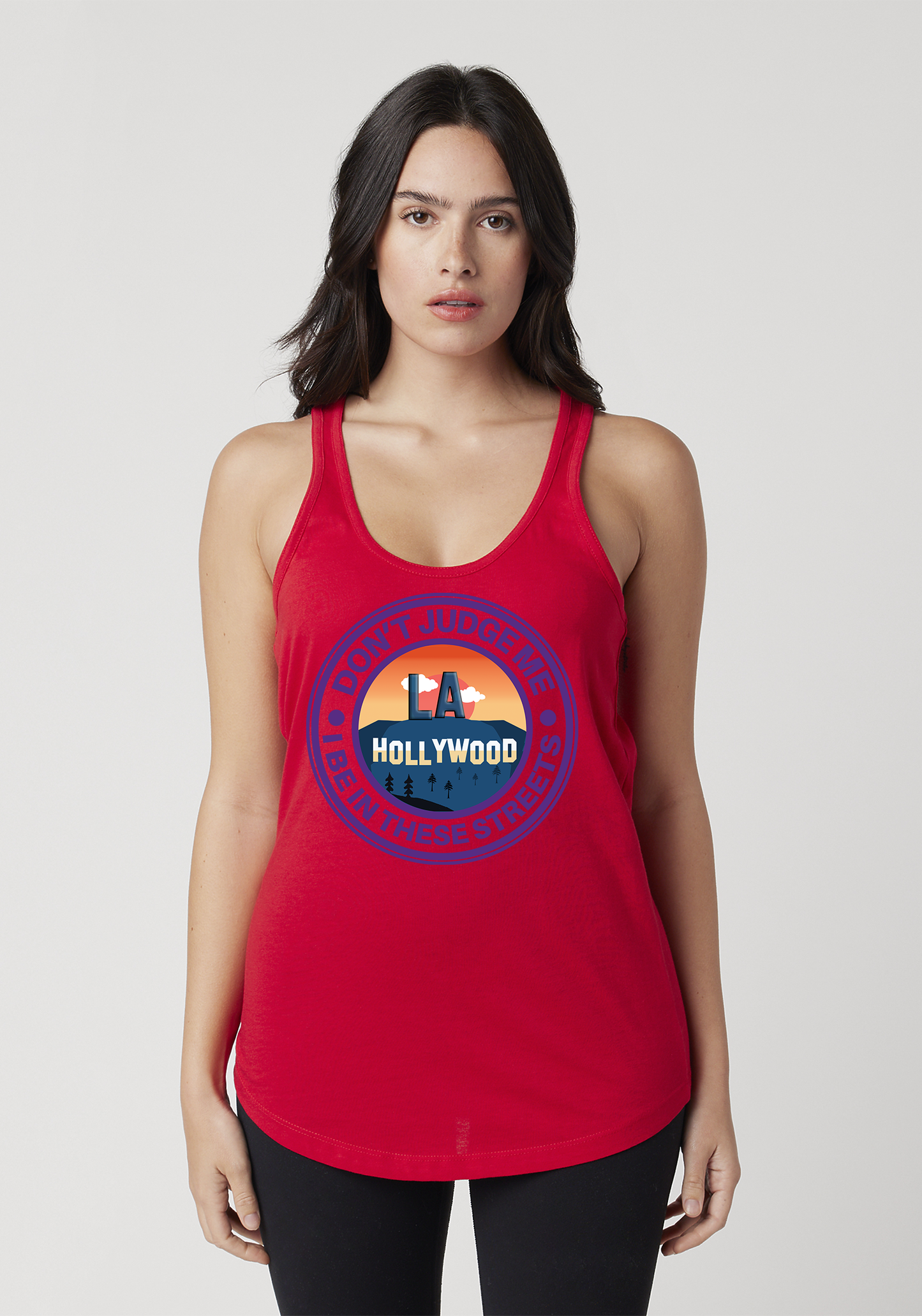 Red Women's Racerback Tank - Hollywood