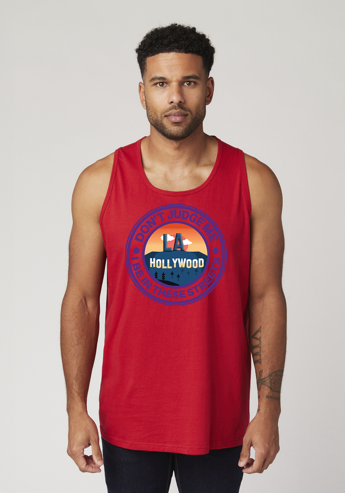 Red Men's Tank Top - Hollywood
