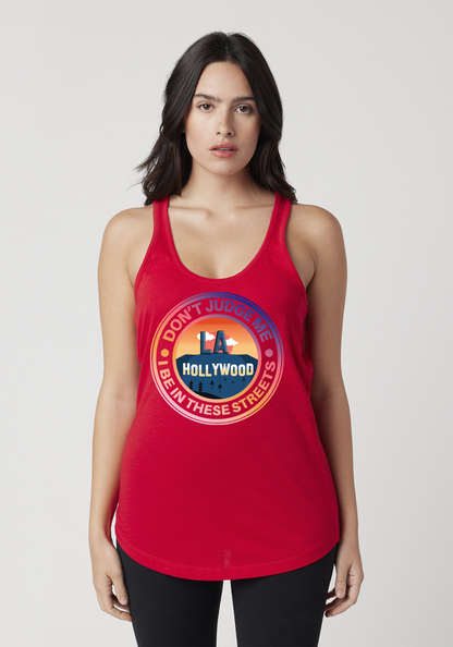 Red Women's Racerback Tank - Hollywood