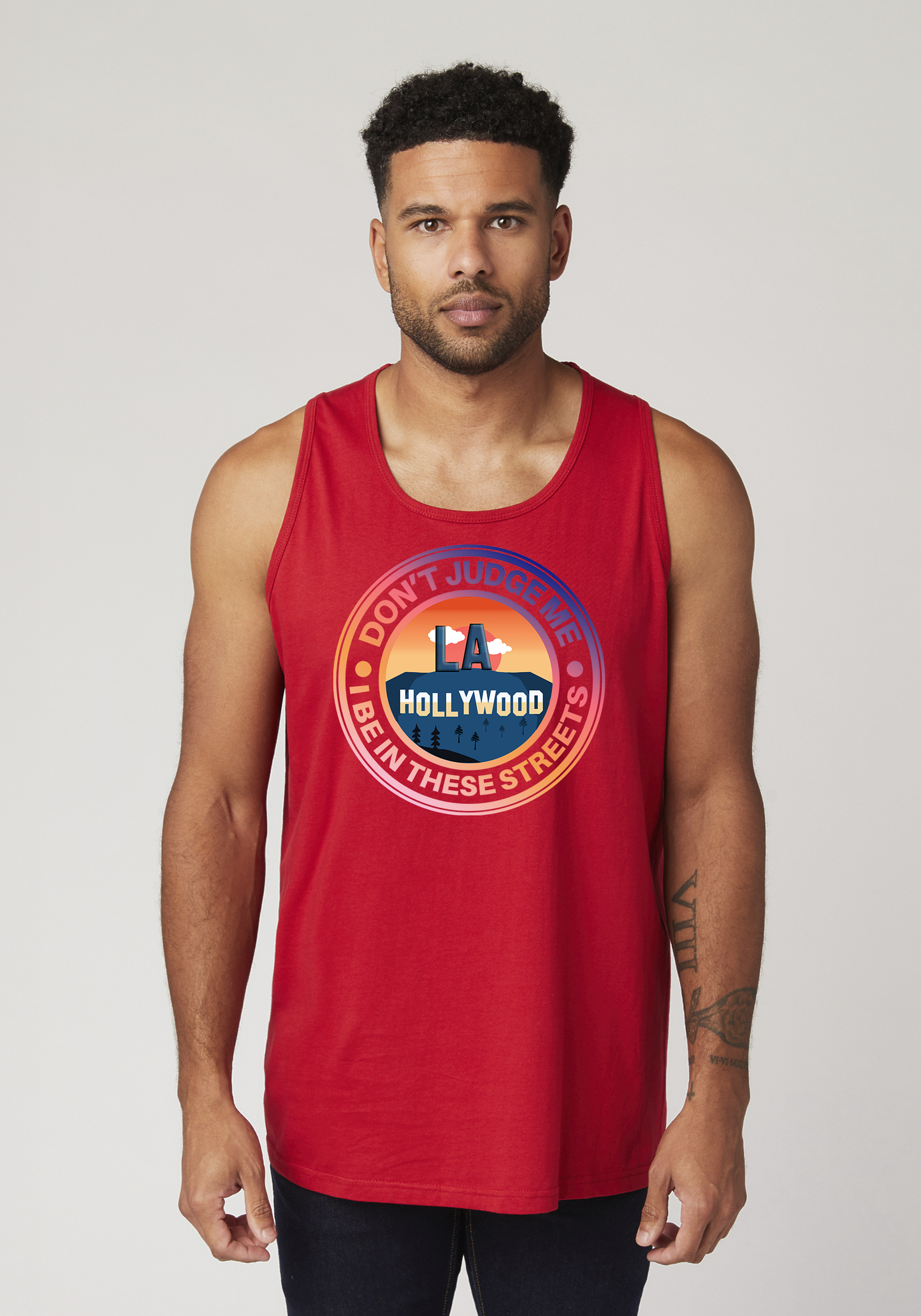 Red Men's Tank Top - Hollywood