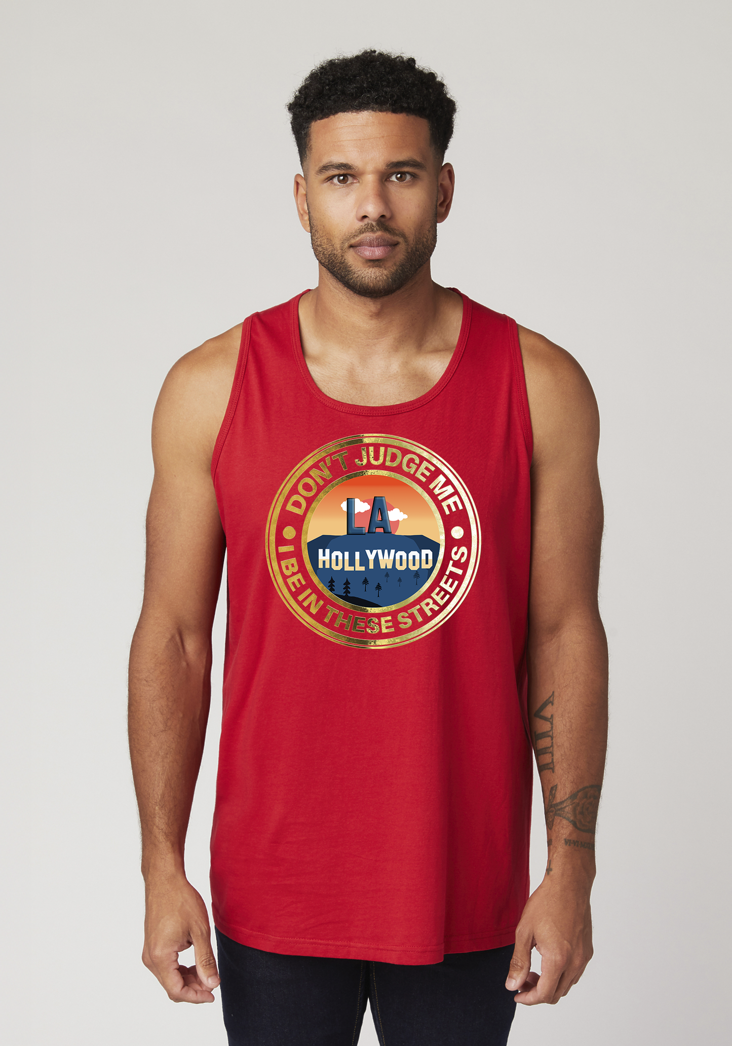 Red Men's Tank Top - Hollywood