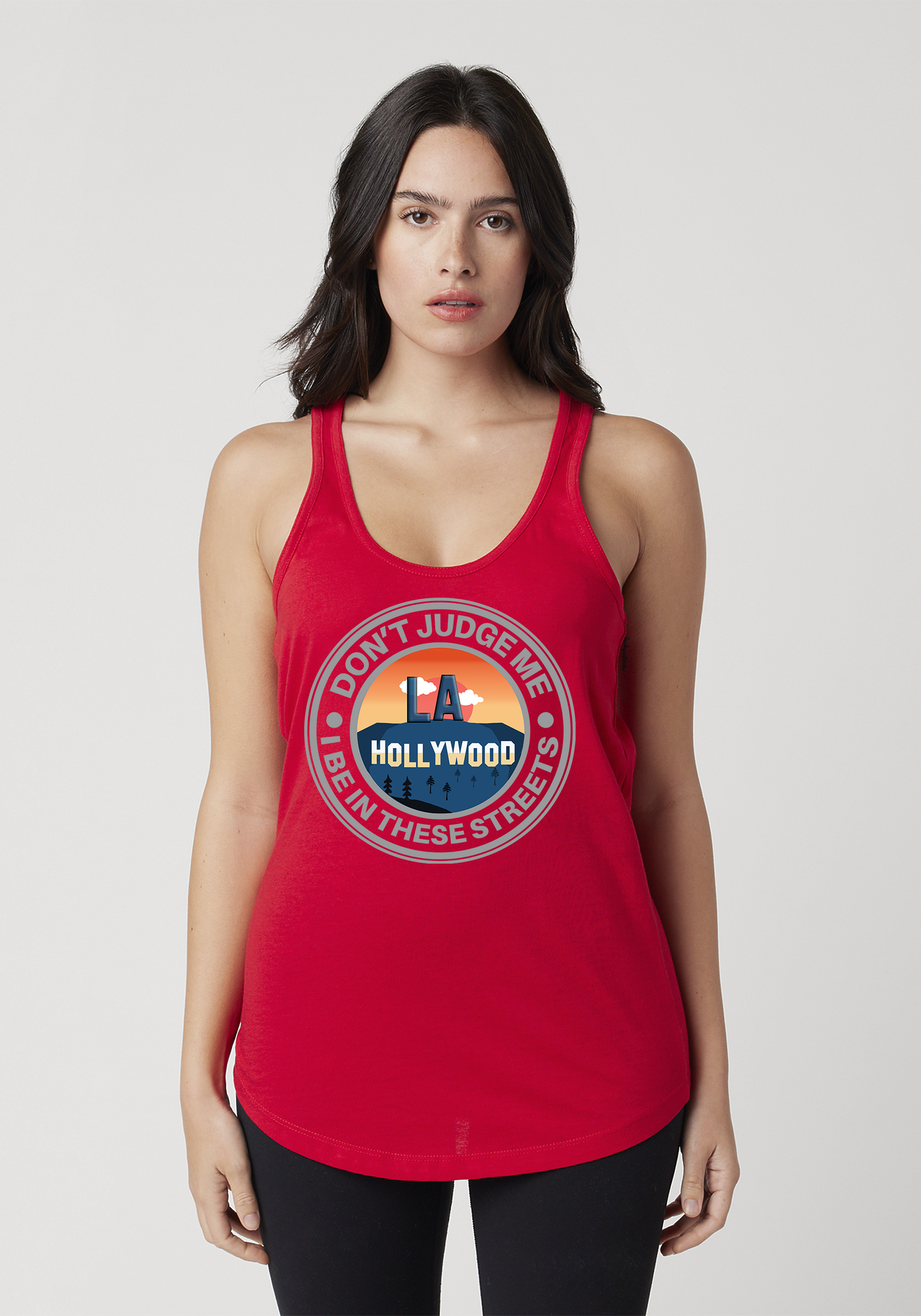 Red Women's Racerback Tank - Hollywood