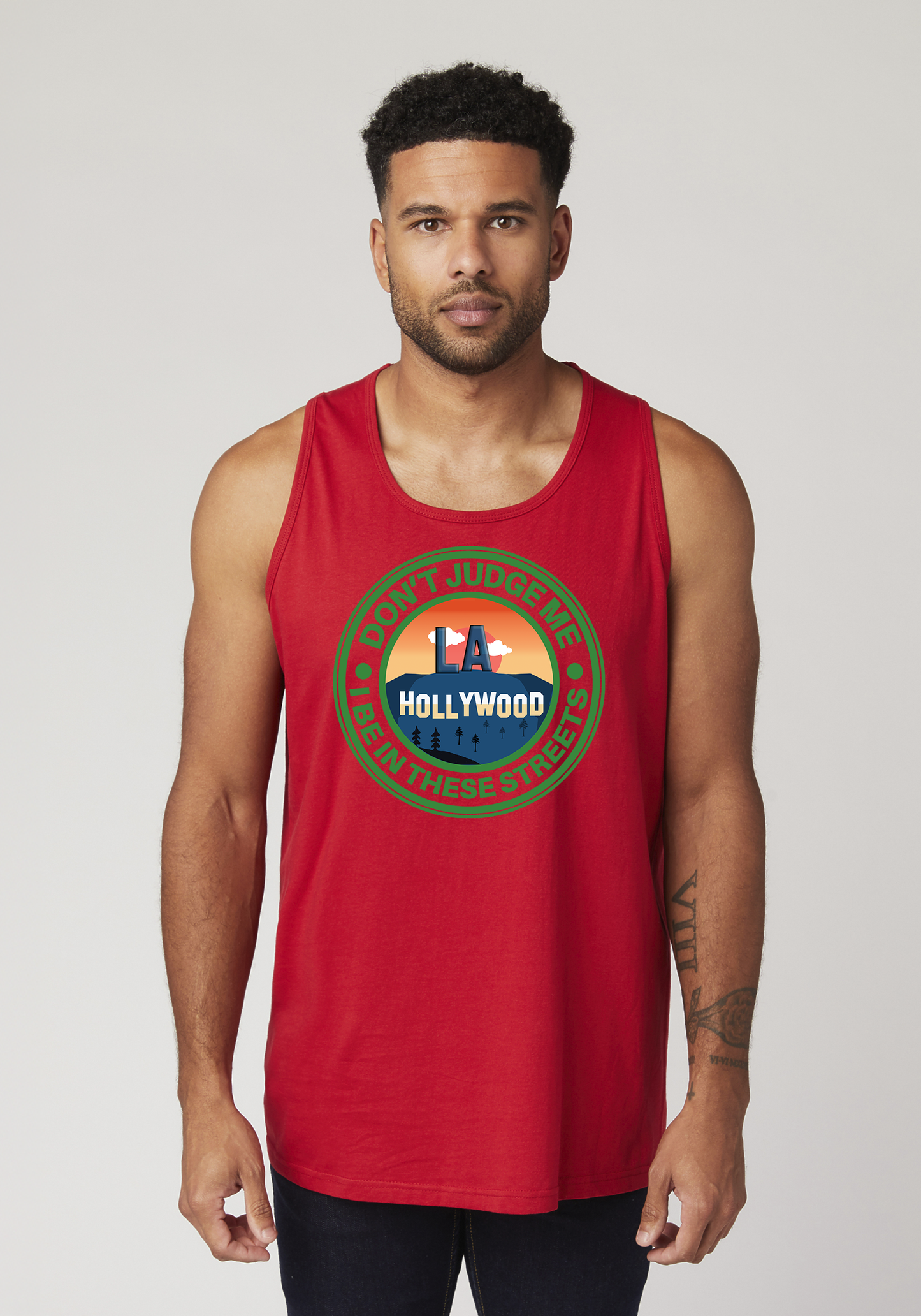 Red Men's Tank Top - Hollywood
