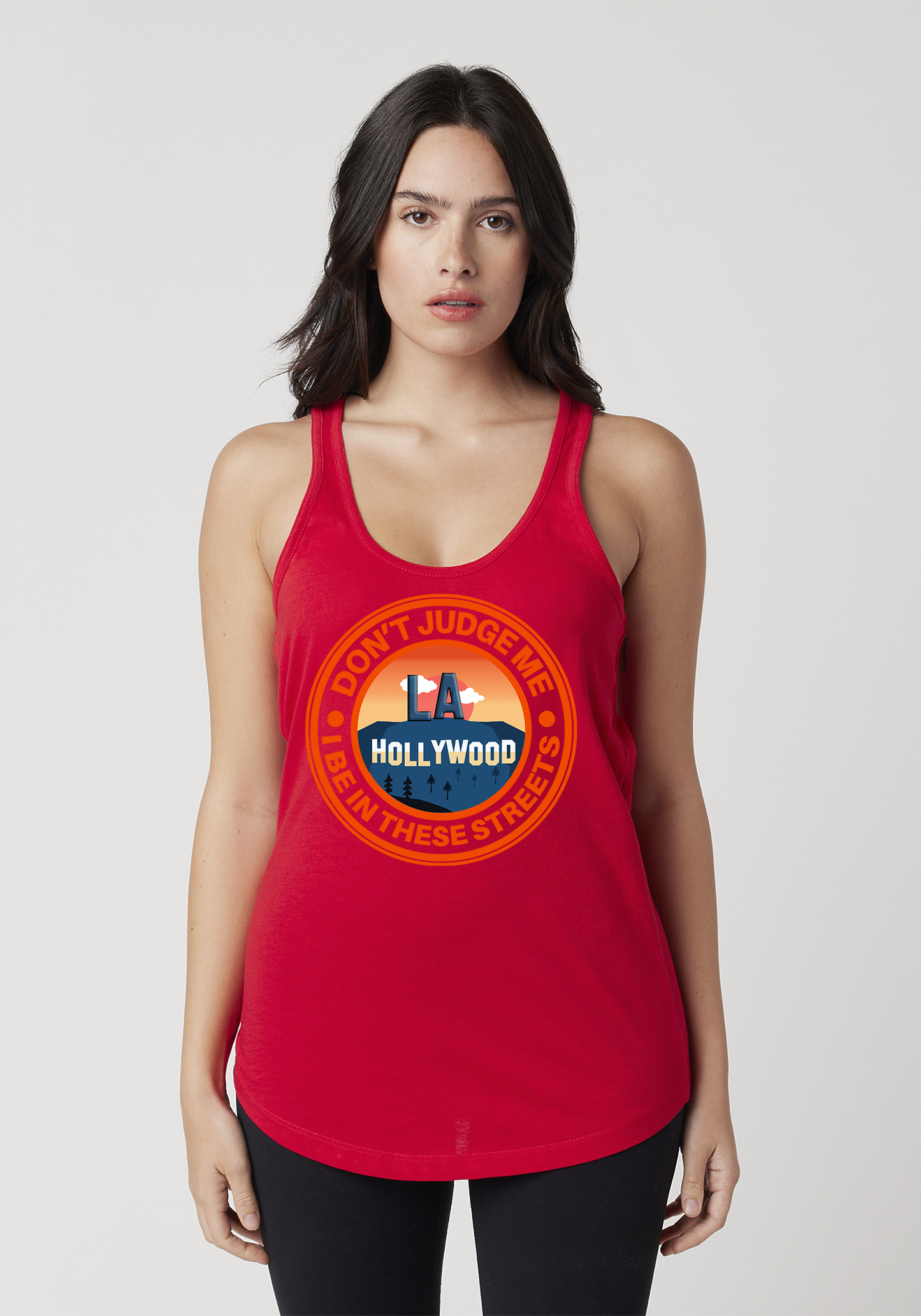 Red Women's Racerback Tank - Hollywood
