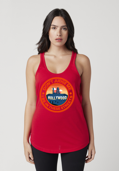 Red Women's Racerback Tank - Hollywood