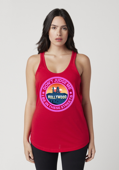 Red Women's Racerback Tank - Hollywood