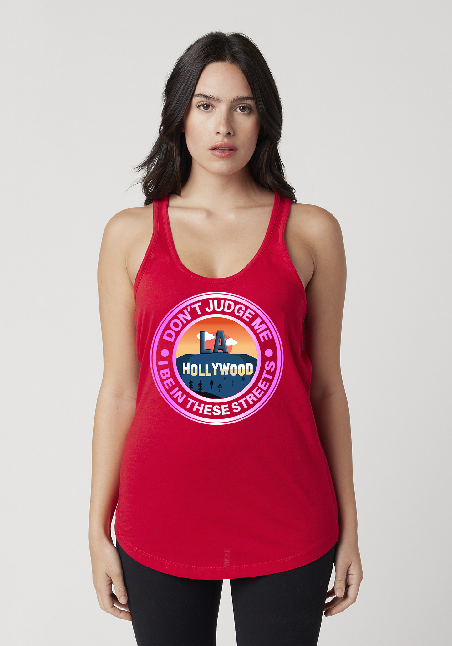 Red Women's Racerback Tank - Hollywood