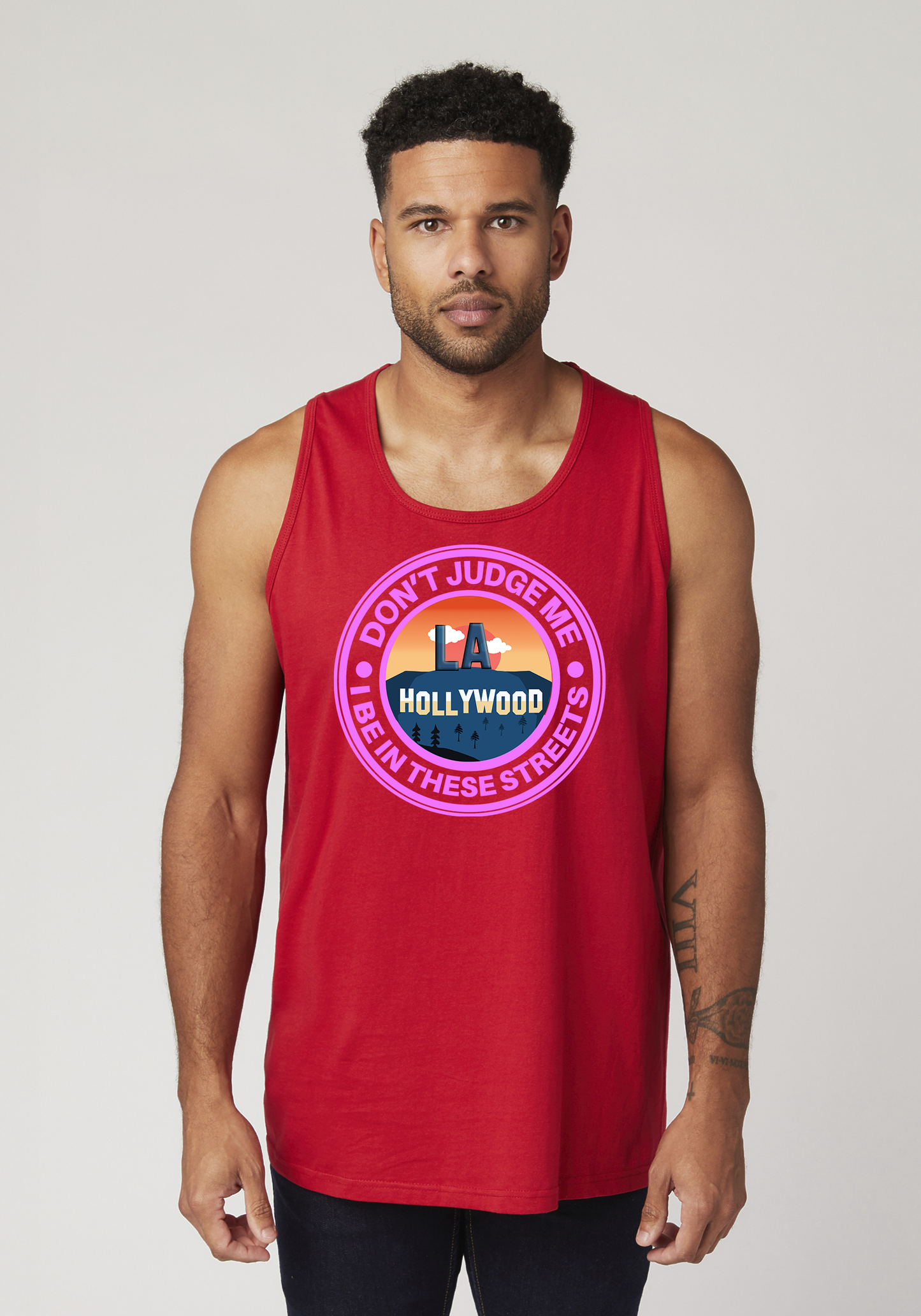 Red Men's Tank Top - Hollywood