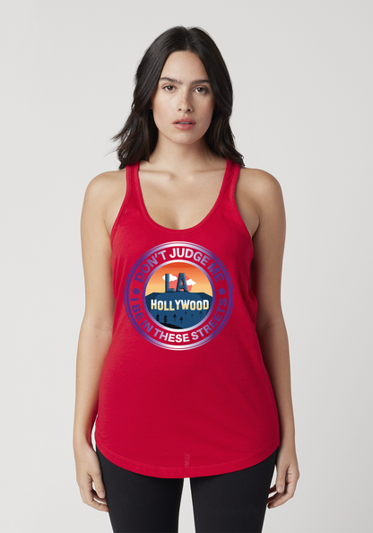 Red Women's Racerback Tank - Hollywood