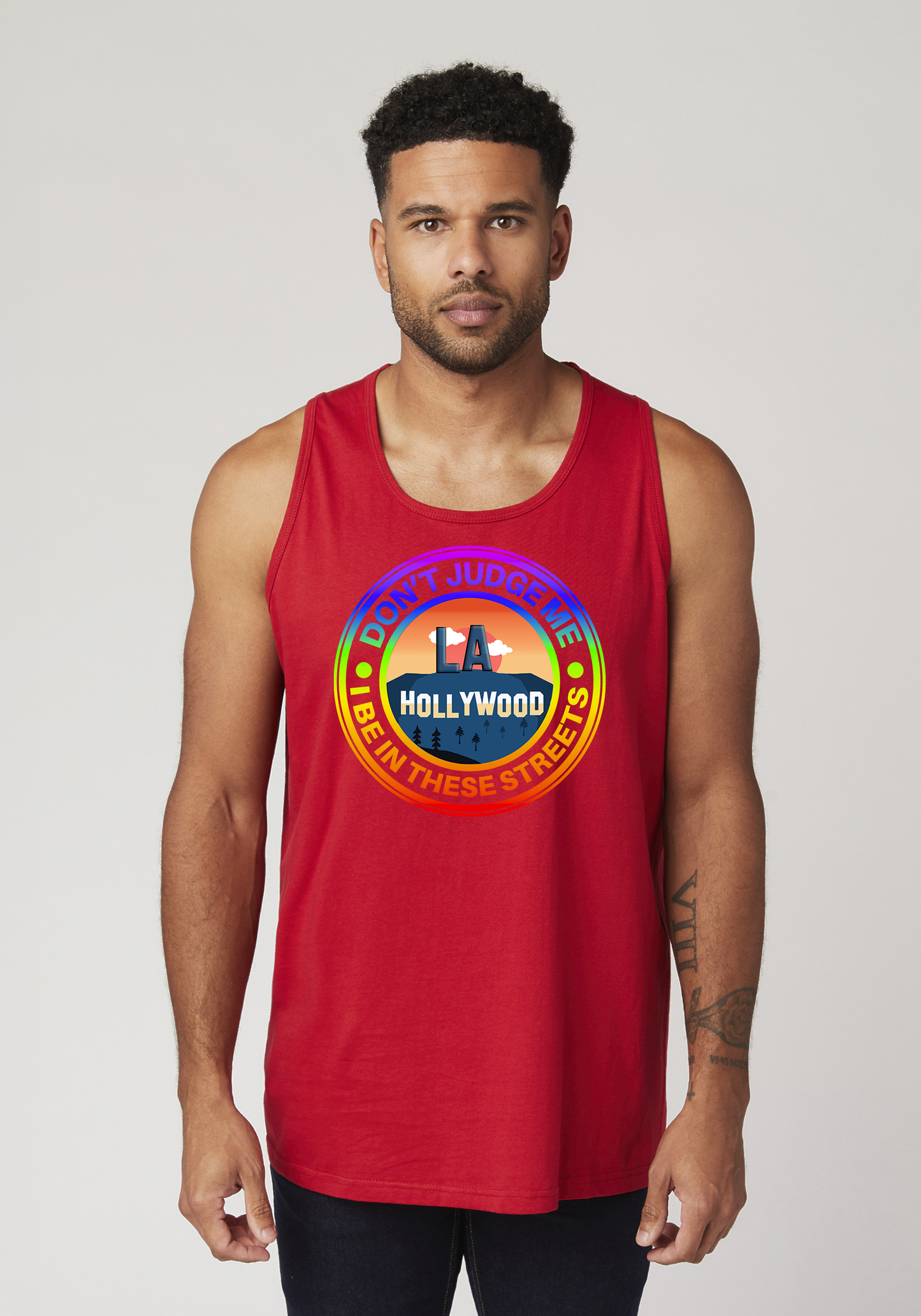 Red Men's Tank Top - Hollywood