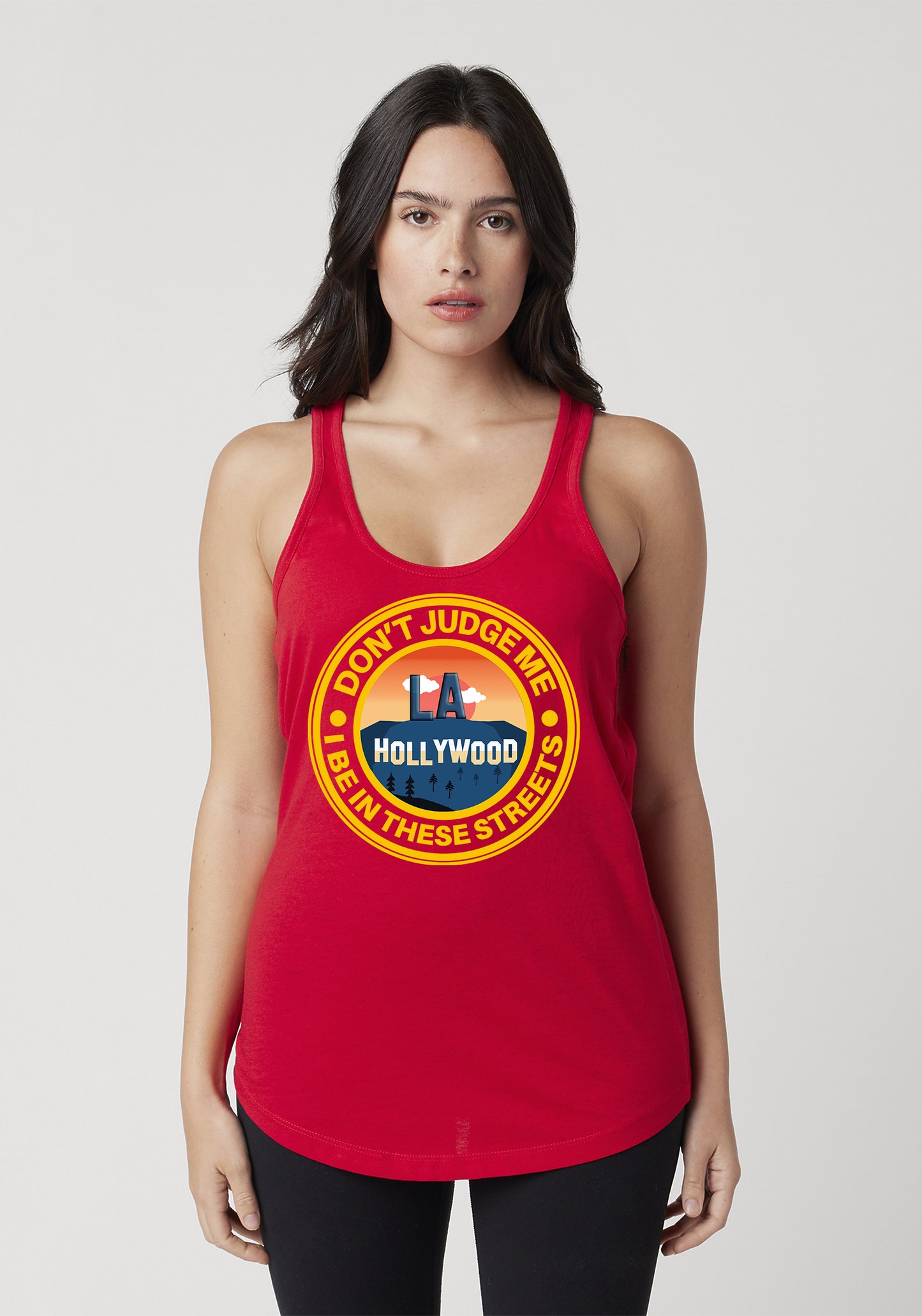 Red Women's Racerback Tank - Hollywood