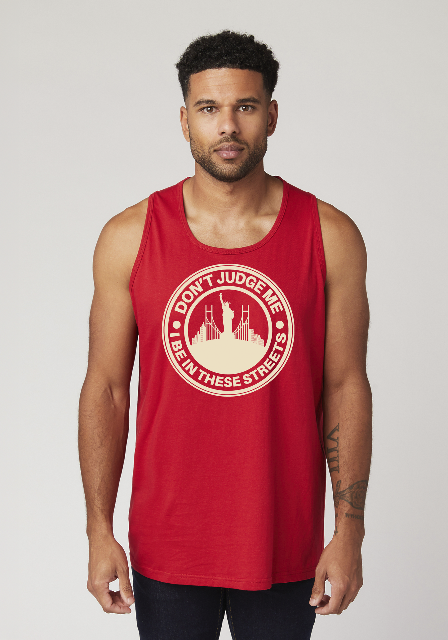 Red Men's Tank Top - The City