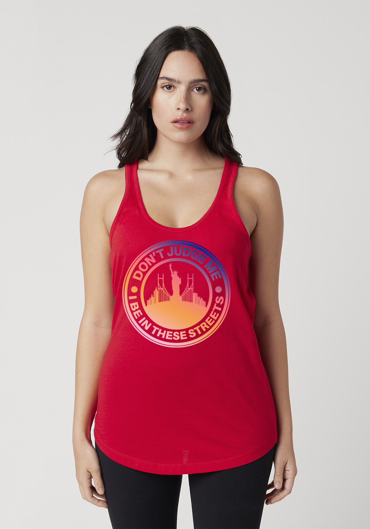 Red Women's Racerback Tank - The City