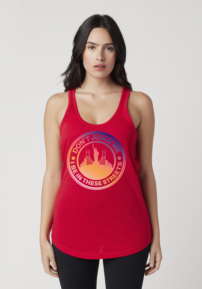 Red Women's Racerback Tank - The City