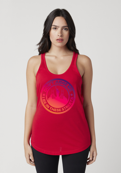 Red Women's Racerback Tank - The City