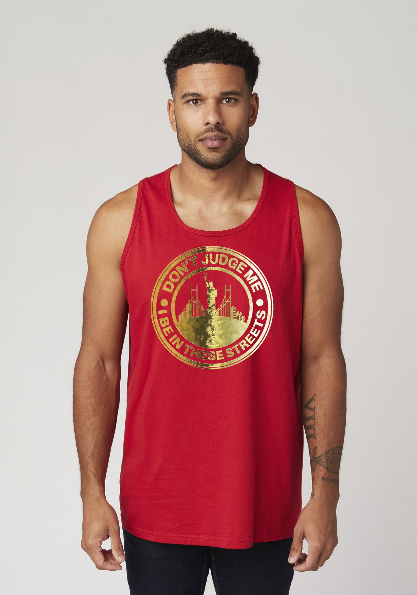 Red Men's Tank Top - The City