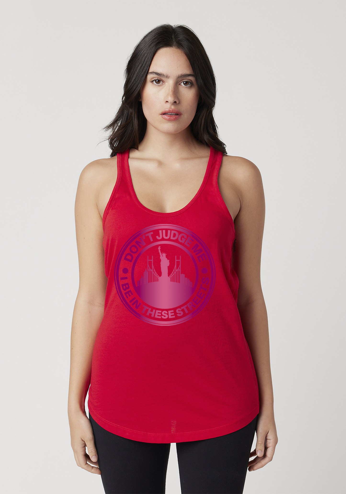 Red Women's Racerback Tank - The City