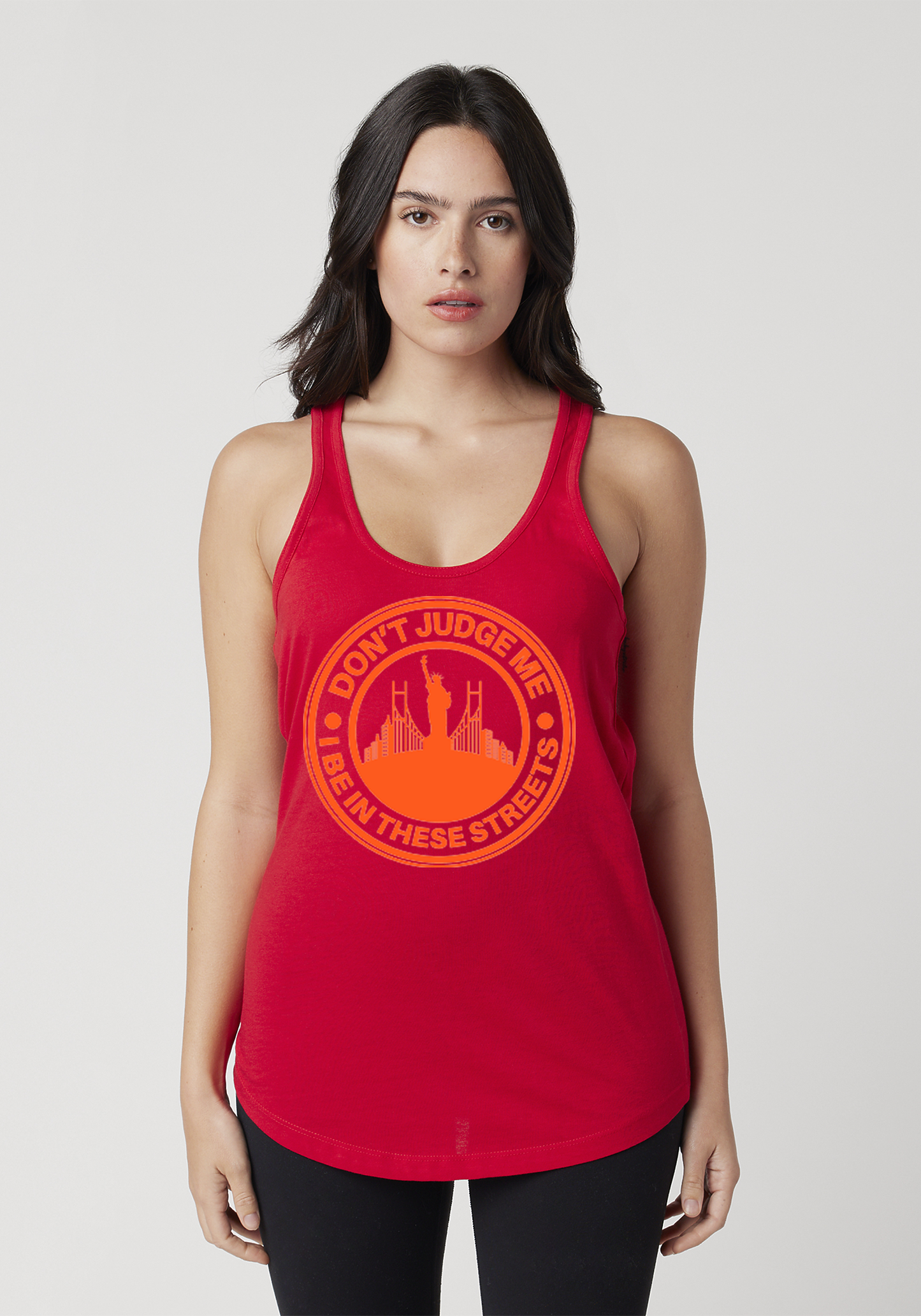 Red Women's Racerback Tank - The City