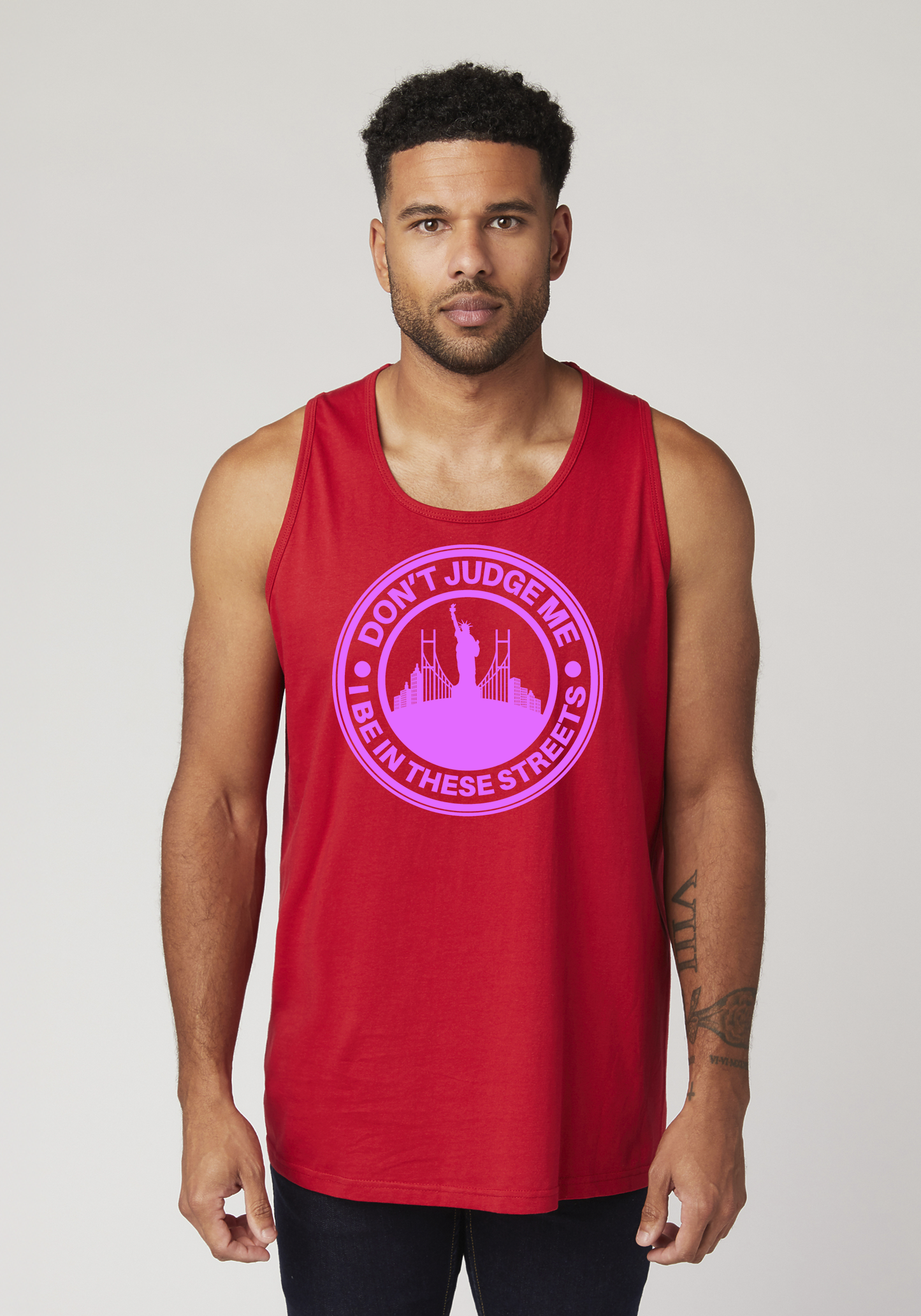 Red Men's Tank Top - The City
