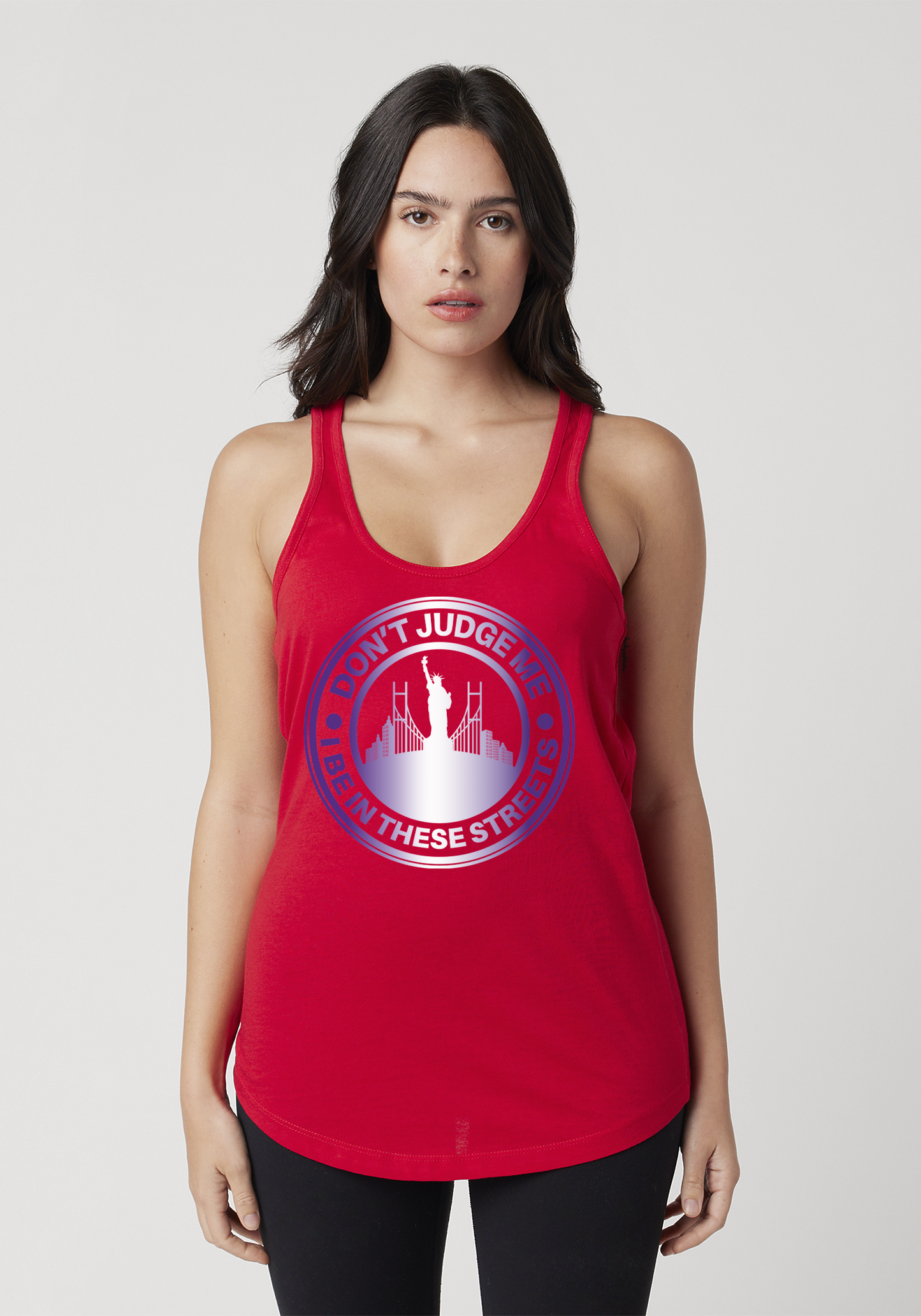 Red Women's Racerback Tank - The City