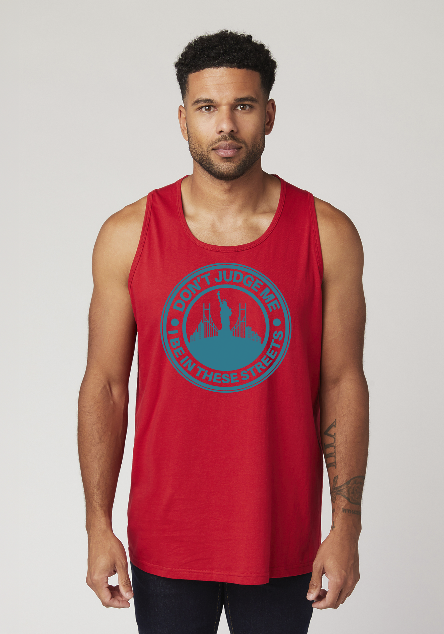Red Men's Tank Top - The City