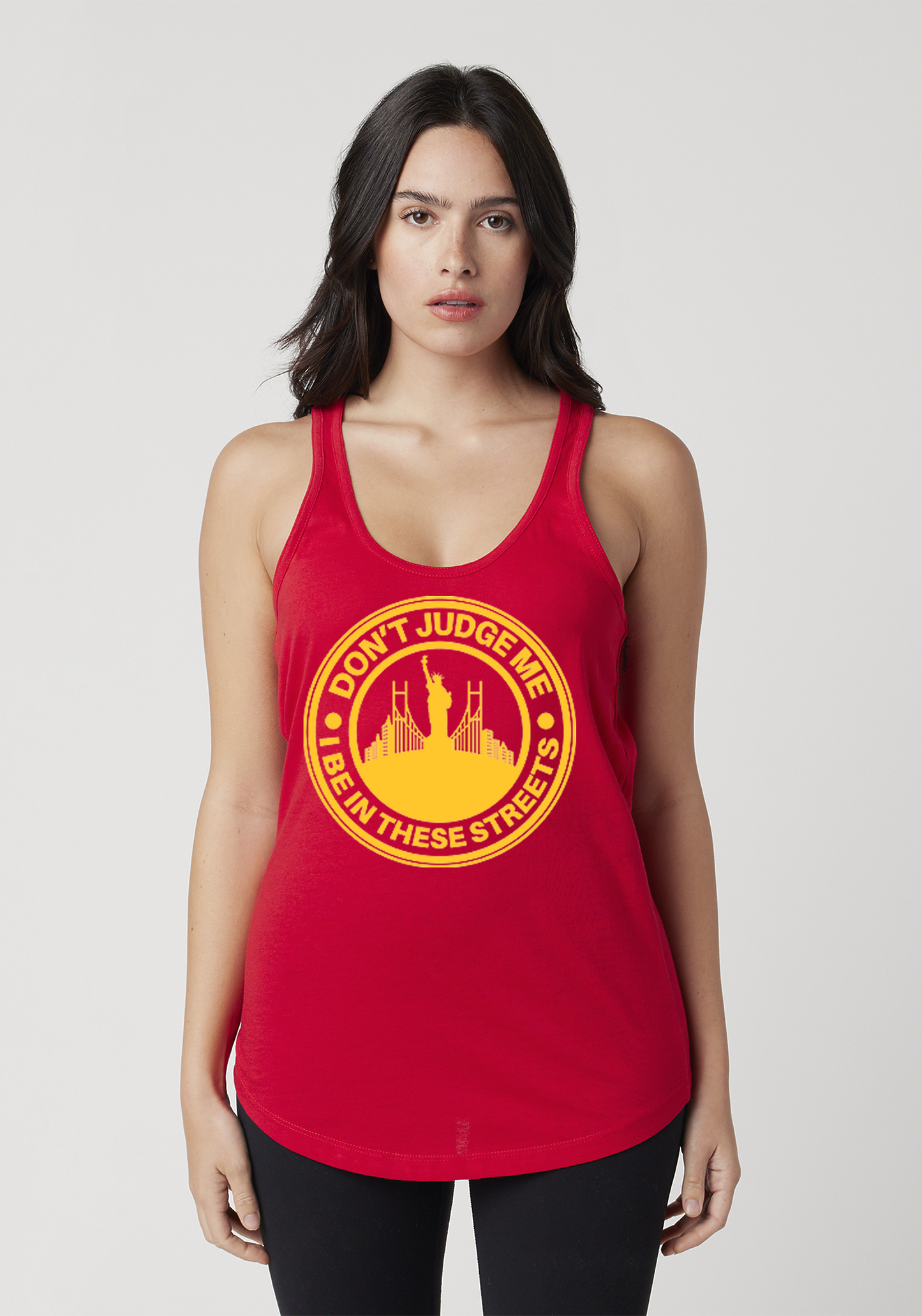 Red Women's Racerback Tank - The City
