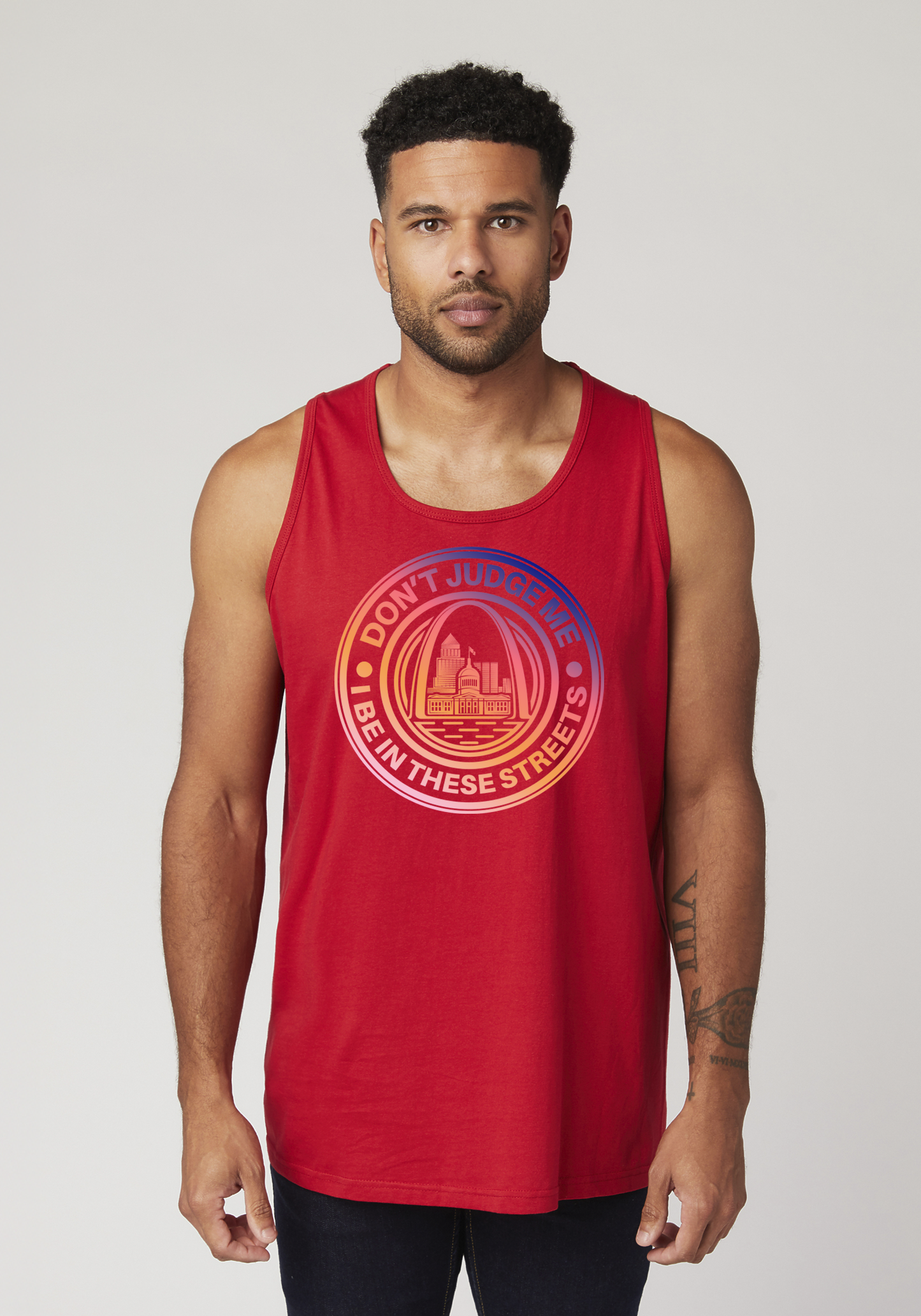 Red Men's Tank Top - The Lou