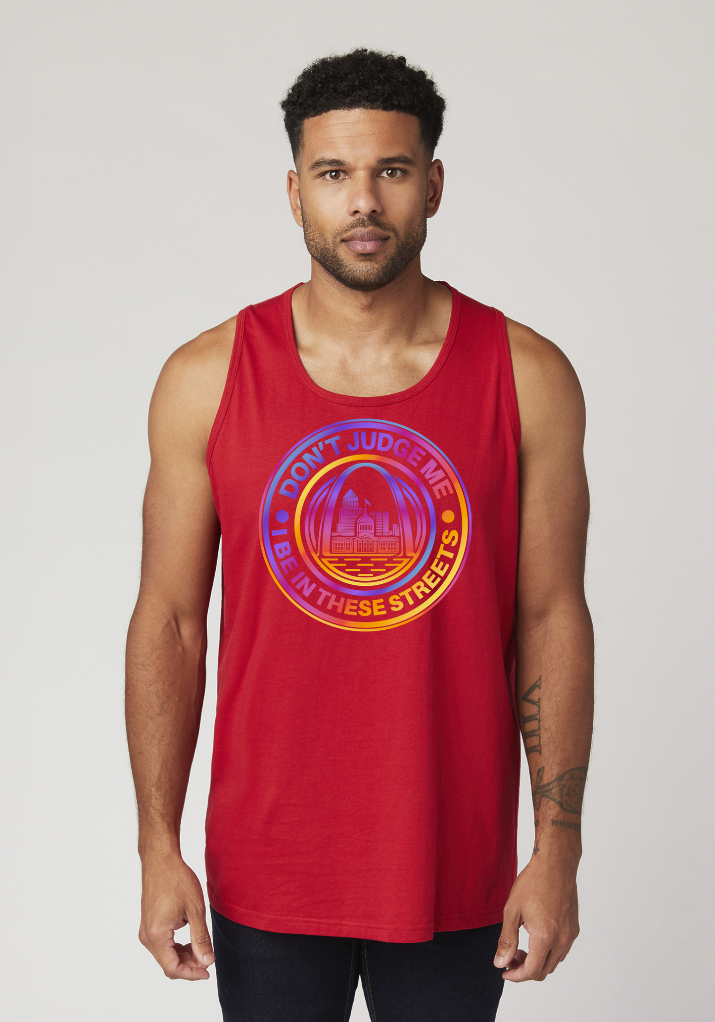 Red Men's Tank Top - The Lou