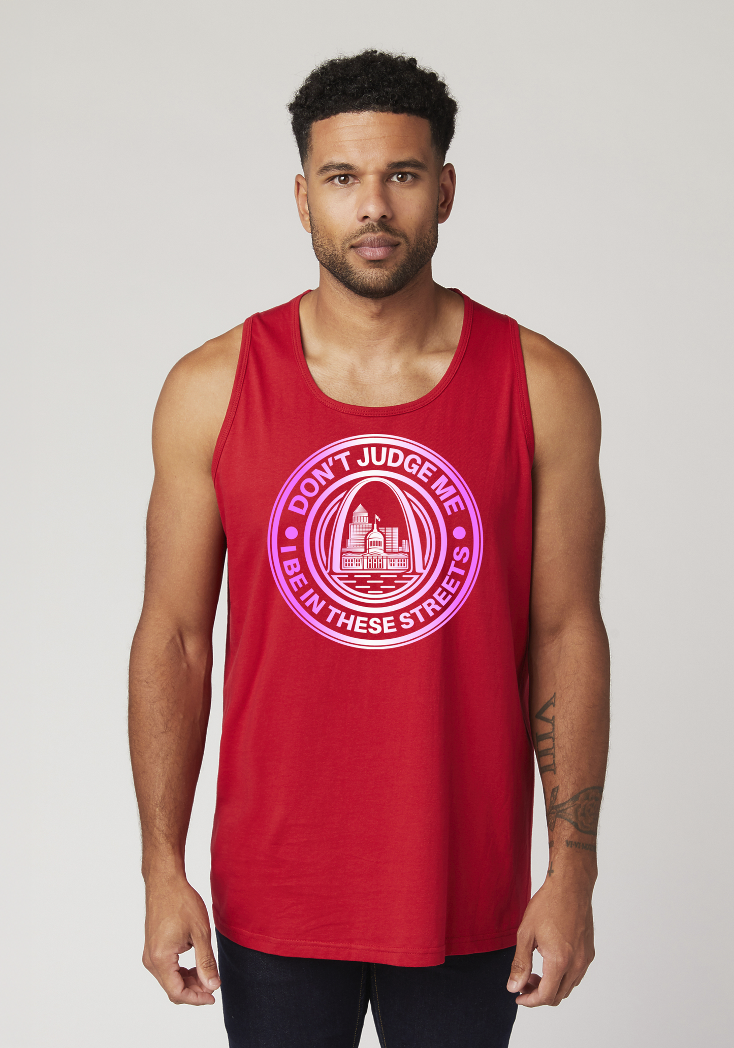 Red Men's Tank Top - The Lou