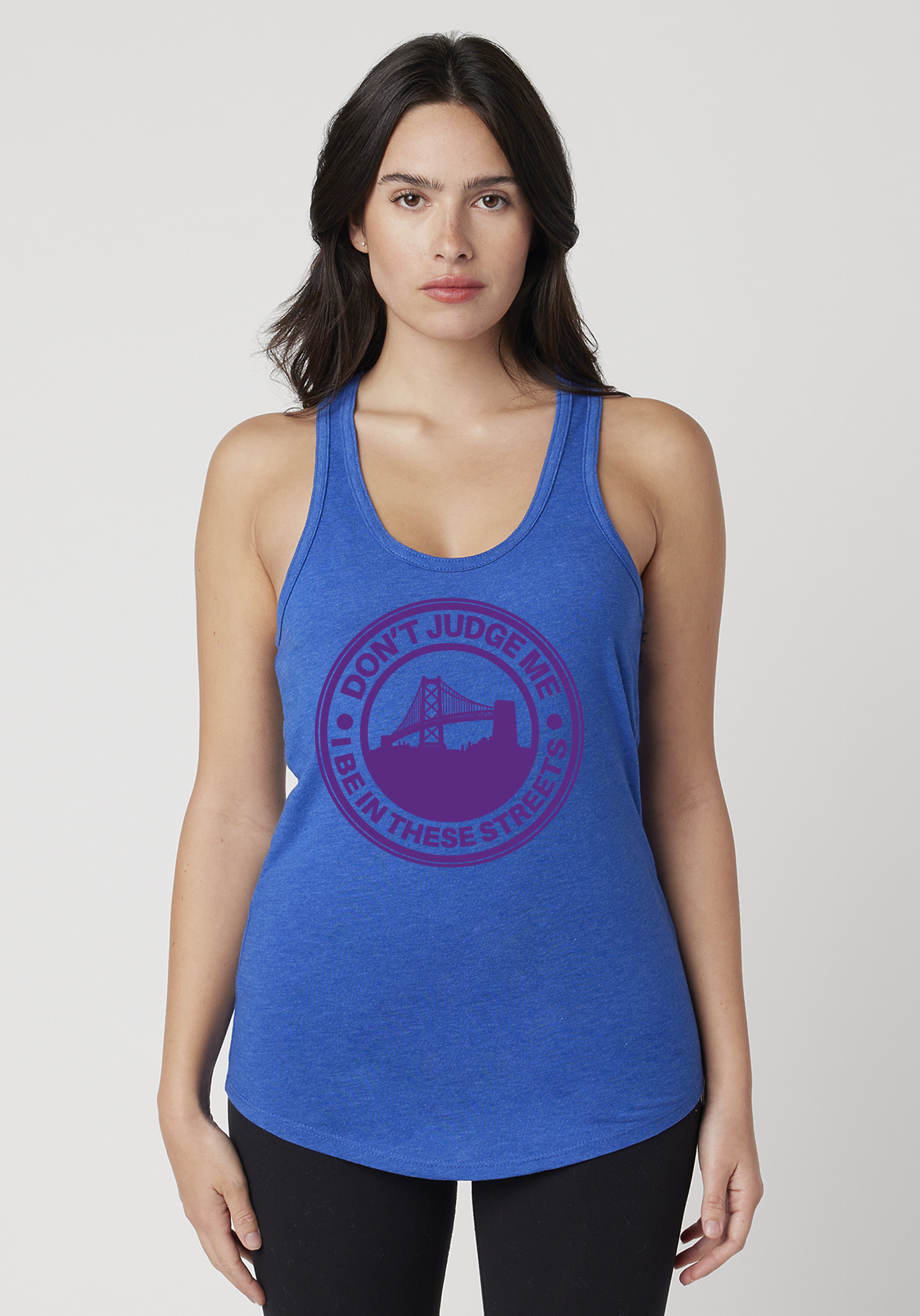 Royal Heather Women's Racerback Tank - The Town