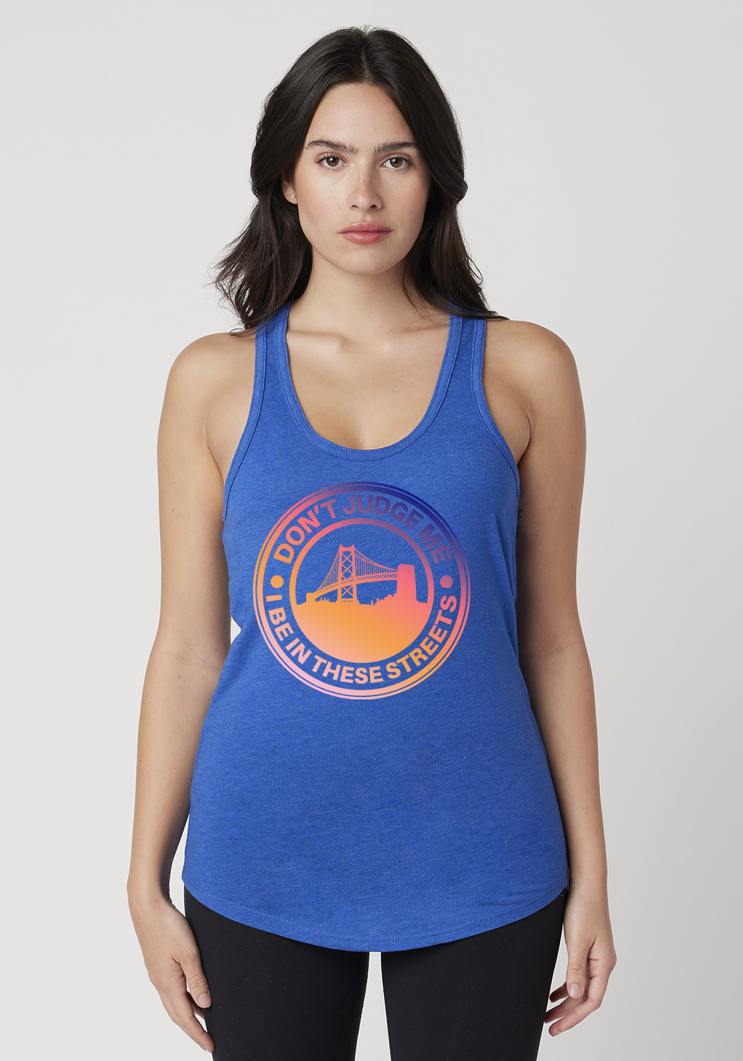 Royal Heather Women's Racerback Tank - The Town