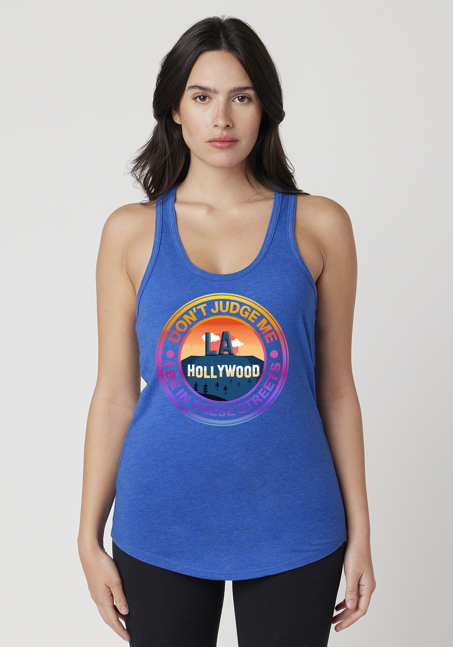 Royal Heather Women's Racerback Tank - Hollywood