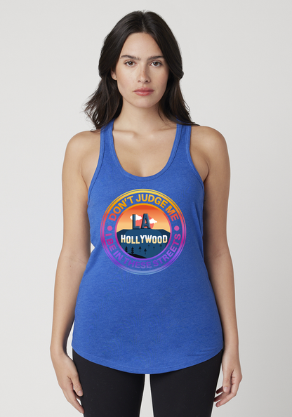 Royal Heather Women's Racerback Tank - Hollywood
