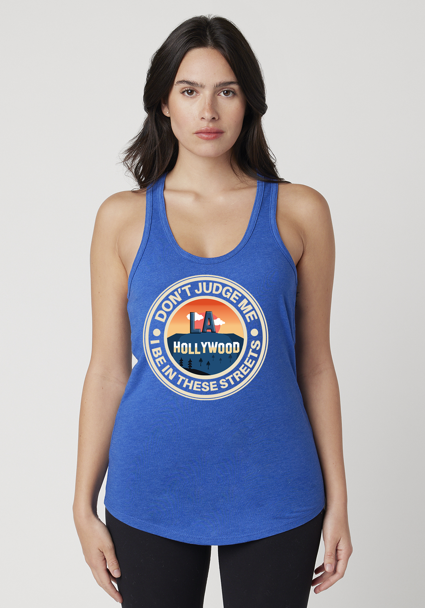 Royal Heather Women's Racerback Tank - Hollywood