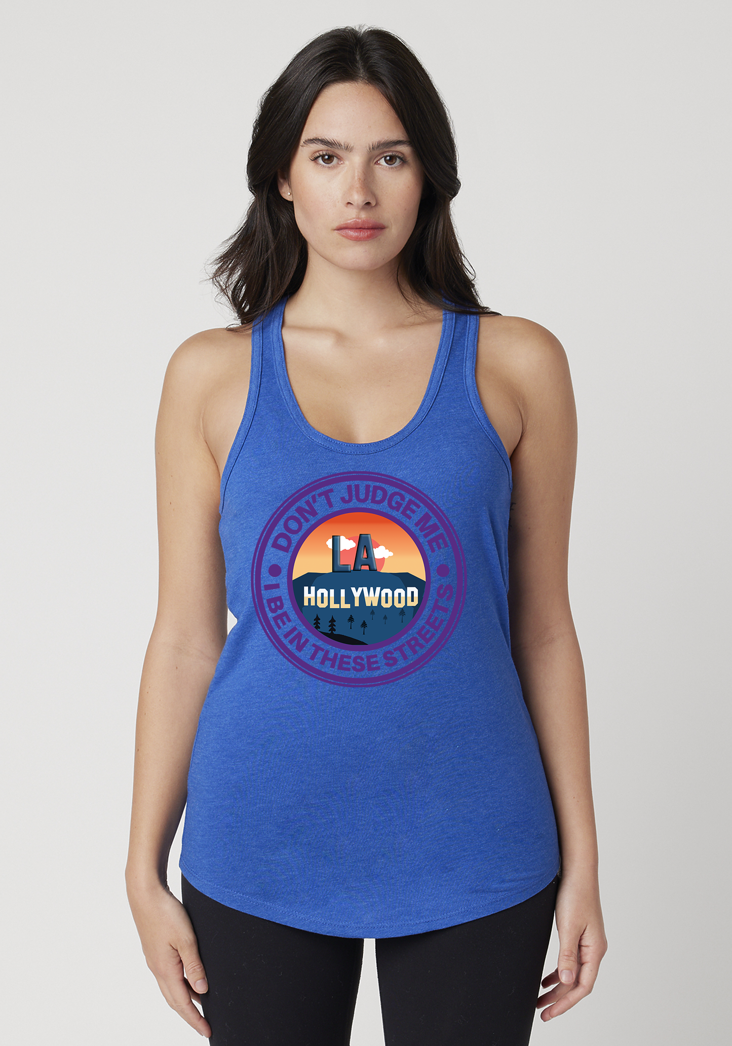 Royal Heather Women's Racerback Tank - Hollywood