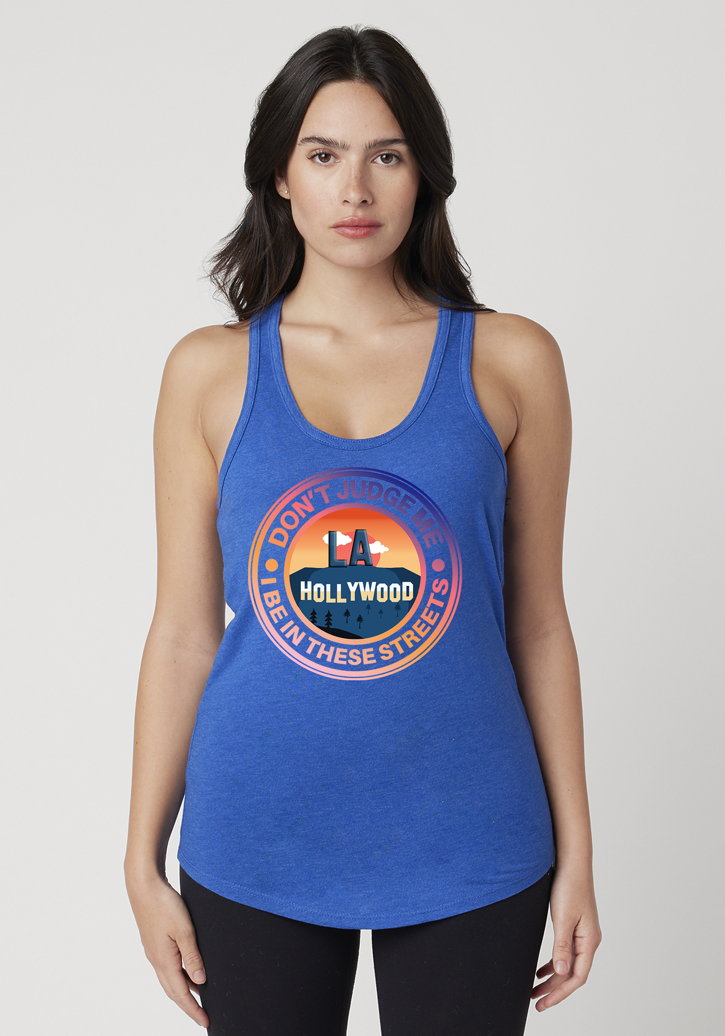 Royal Heather Women's Racerback Tank - Hollywood