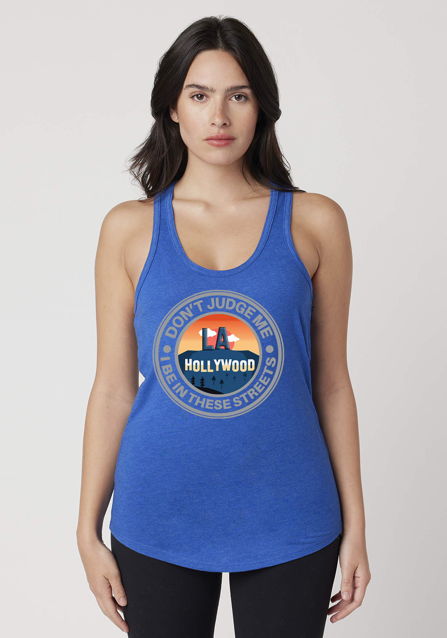 Royal Heather Women's Racerback Tank - Hollywood