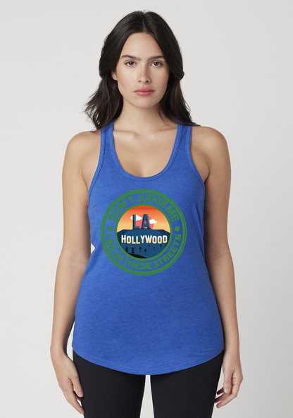 Royal Heather Women's Racerback Tank - Hollywood
