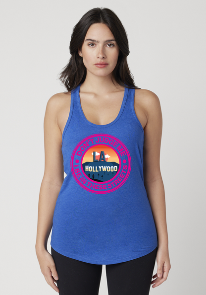 Royal Heather Women's Racerback Tank - Hollywood