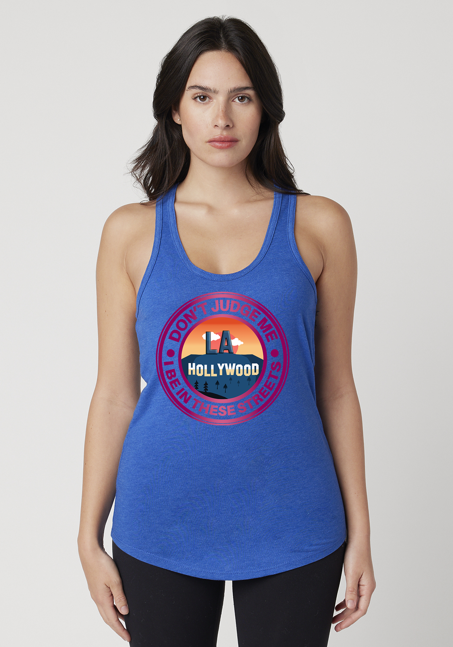 Royal Heather Women's Racerback Tank - Hollywood
