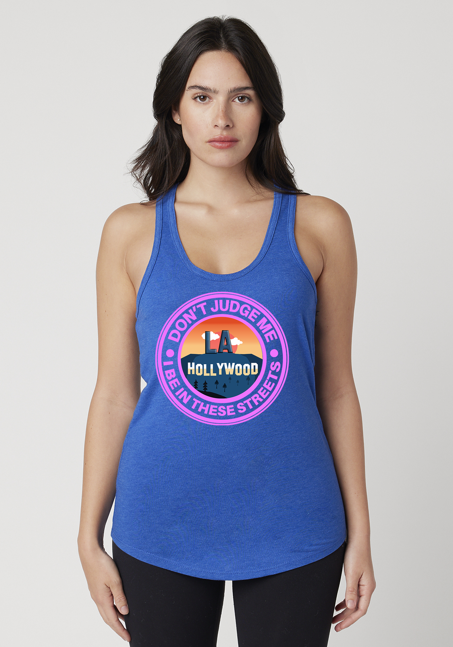 Royal Heather Women's Racerback Tank - Hollywood