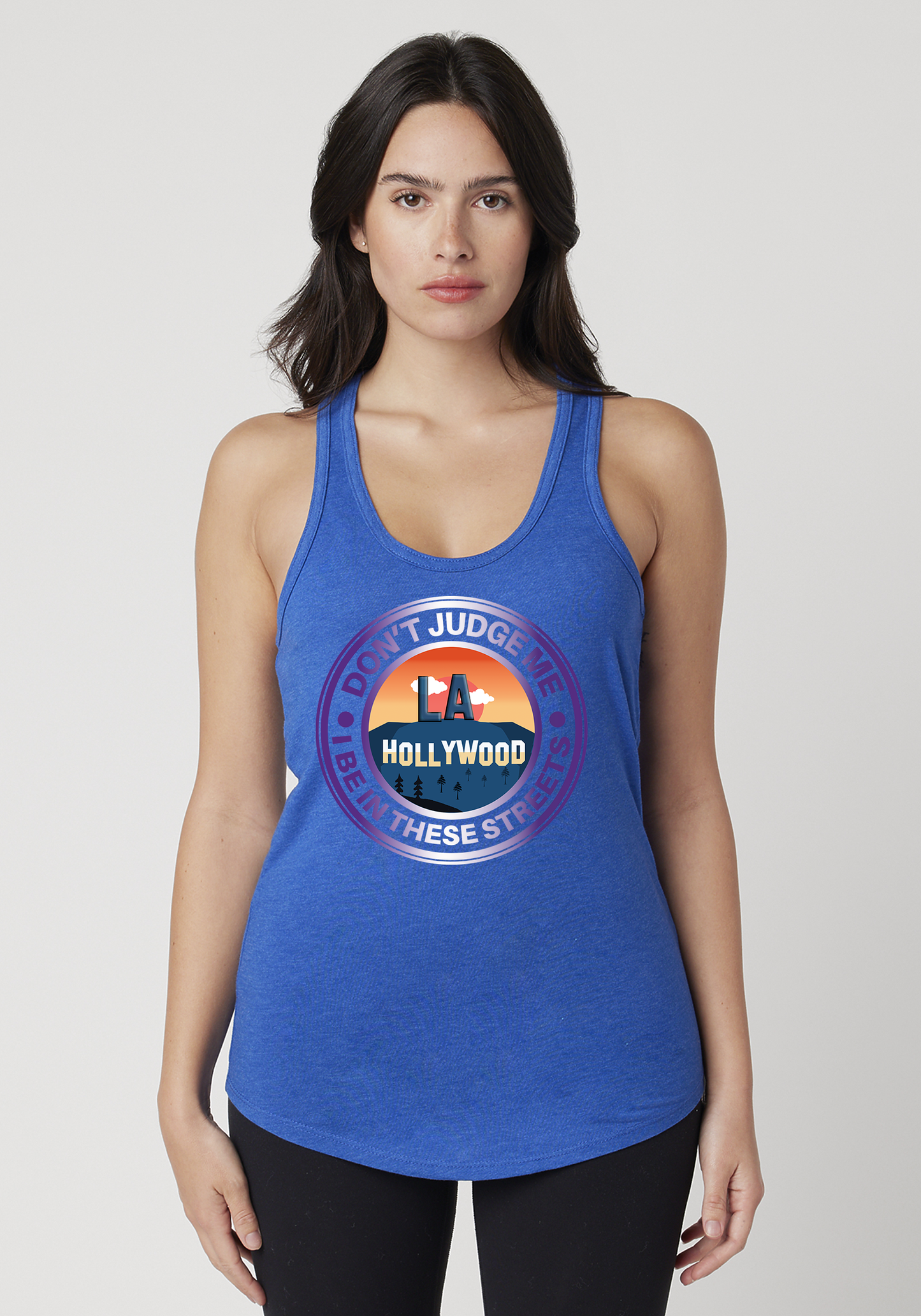 Royal Heather Women's Racerback Tank - Hollywood